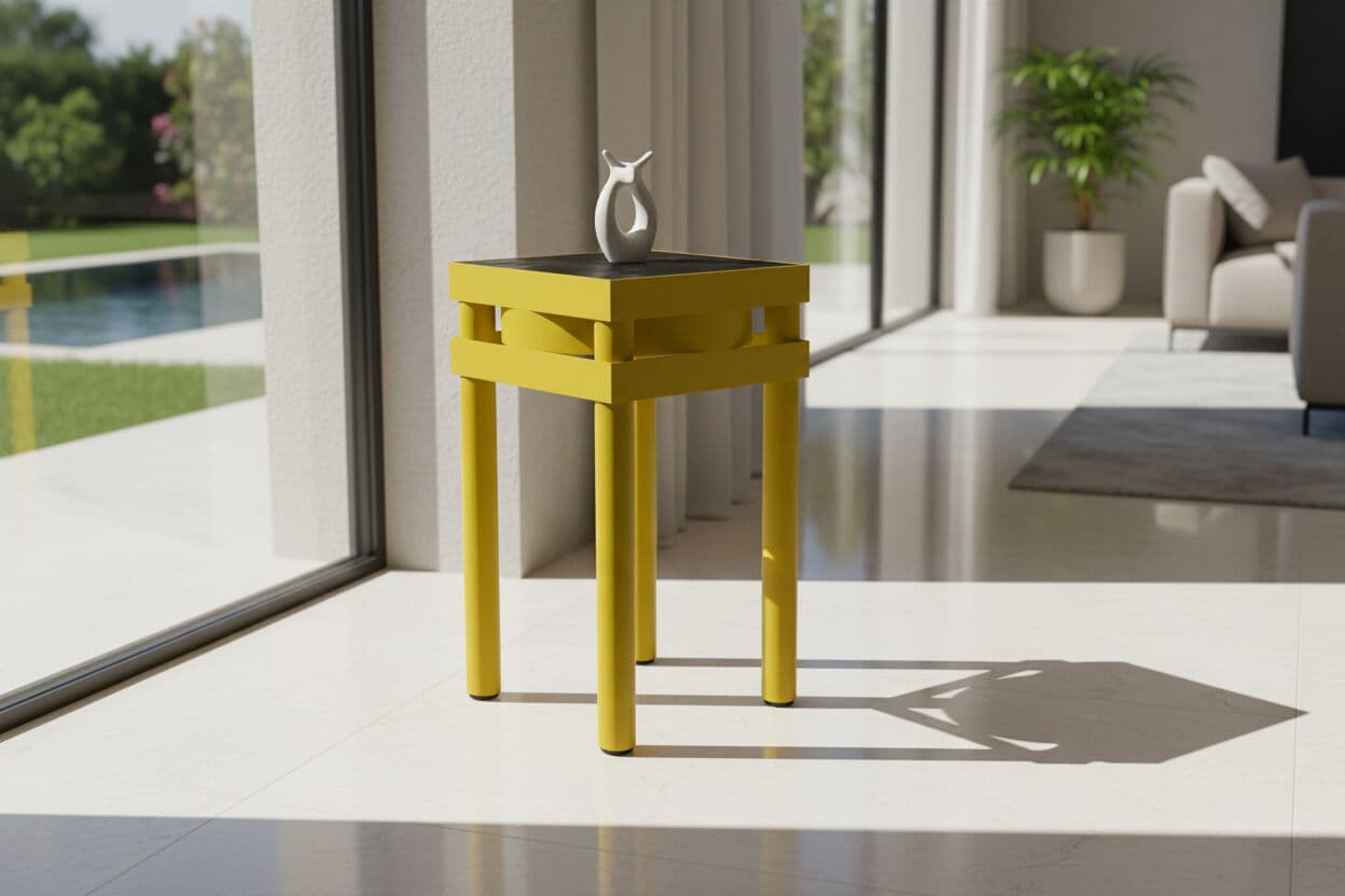Maison Arpelli
DENISE
Steel side table with stone top