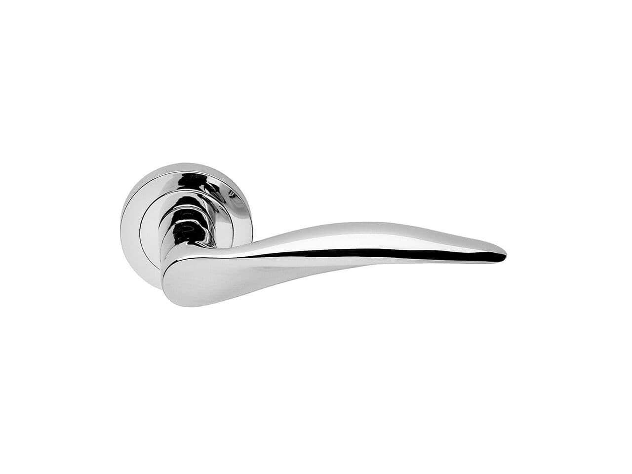Manital
DALÌ
Brass door handle on rose with lock