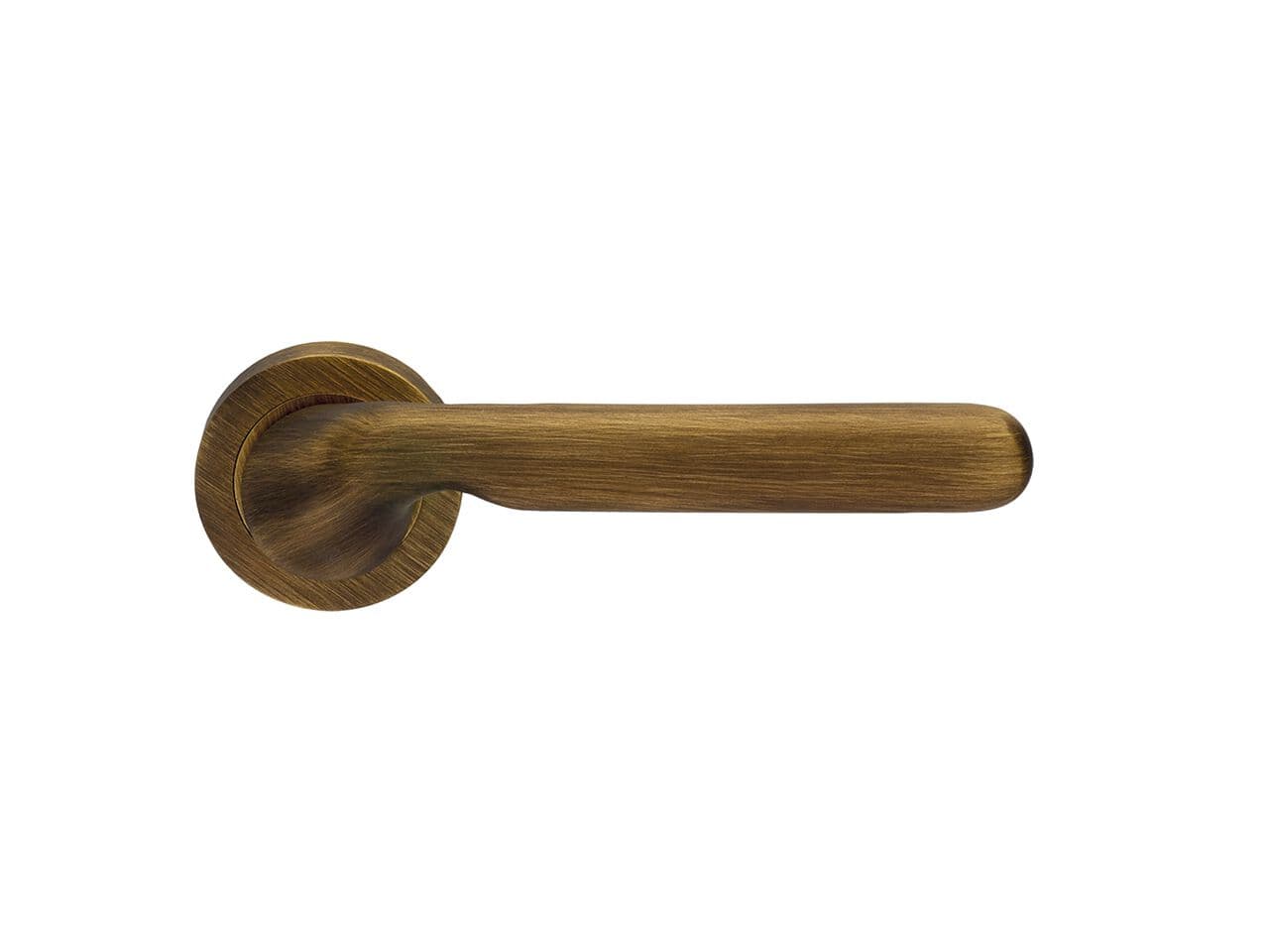 Manital
DAYTONA
Brass door handle with lock on rose