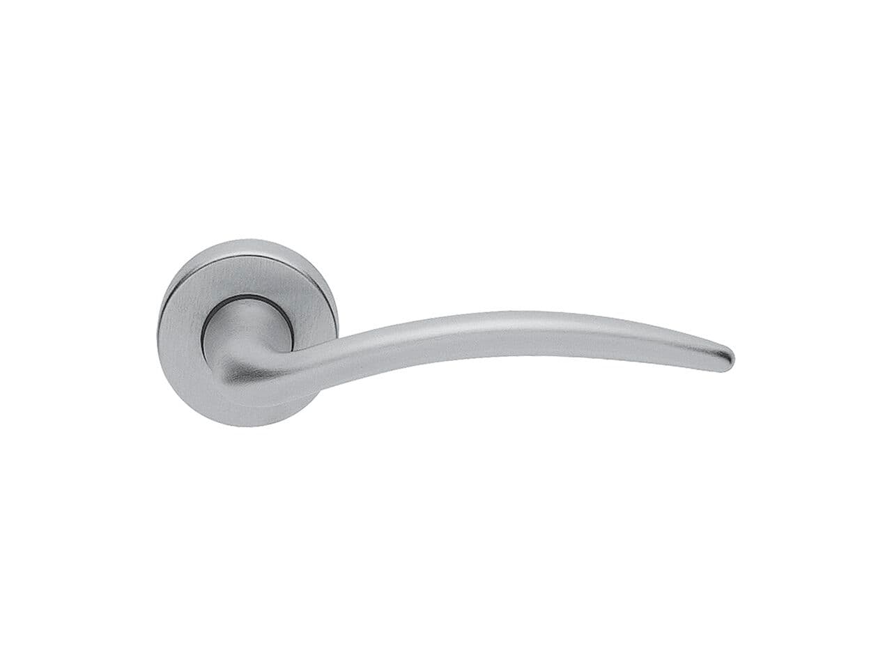 Manital
FRANCY
Brass door handle with lock on rose