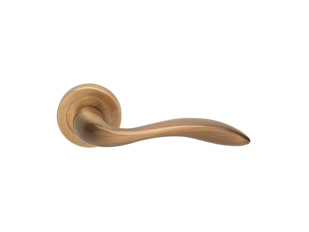 Manital
GIAVA
Brass door handle with lock on rose