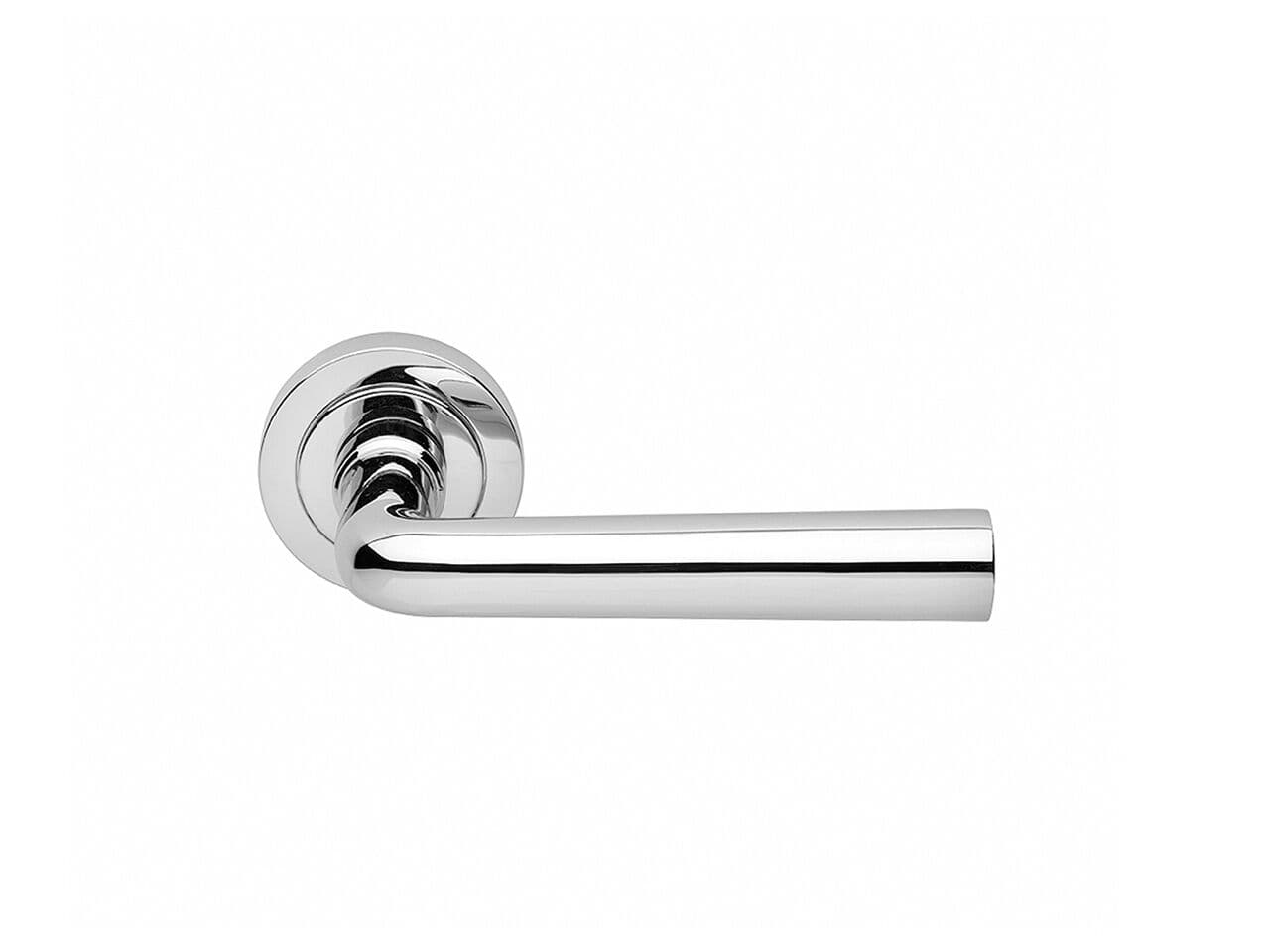 Manital
IDRO
Brass door handle with lock on rose