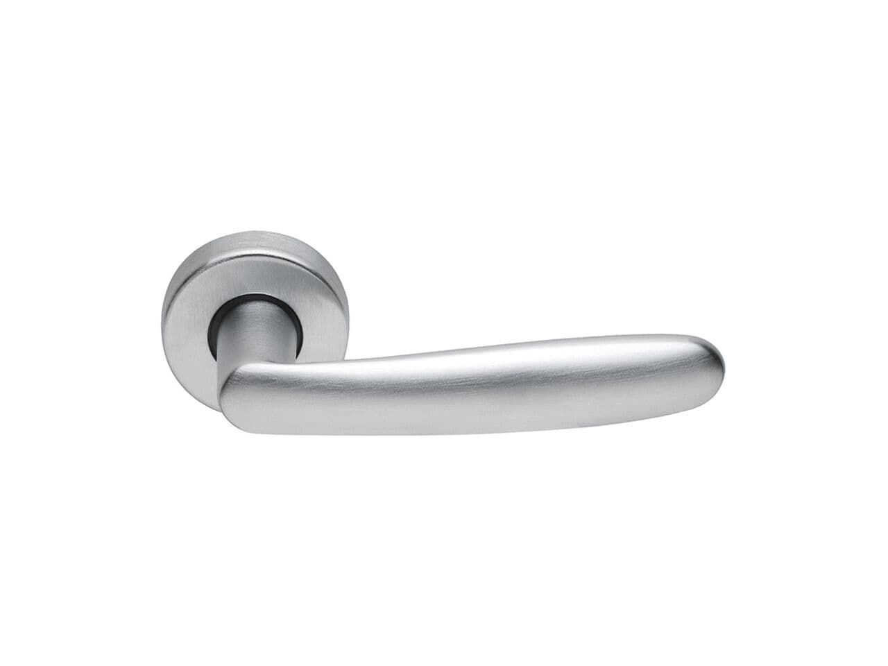 Manital
IMOLA
Brass door handle on rose with lock