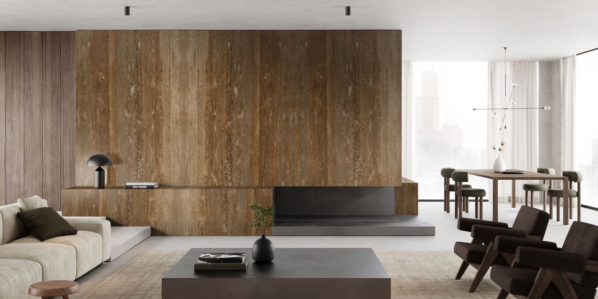 MARGRAF
TRAVERTINO NOCE
Travertine slabs for design and architectural applications