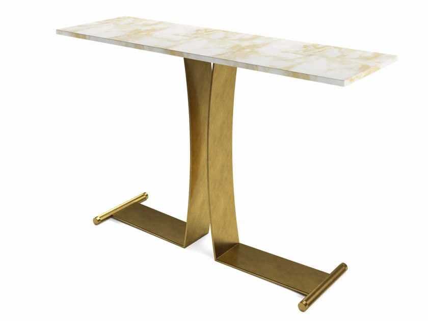 MARIONI
GUY
Rectangular brass console table