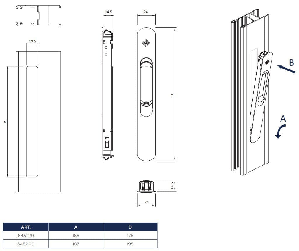 MASTER ITALY
INNER CLICK
Quick coupling embedded pull handle
