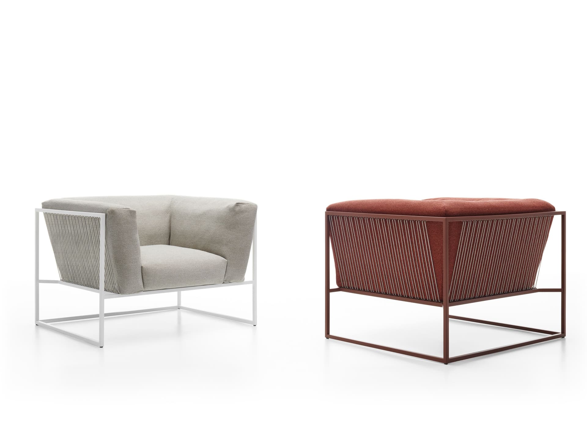 mdf italia
ARPA
Fabric garden armchair with armrests