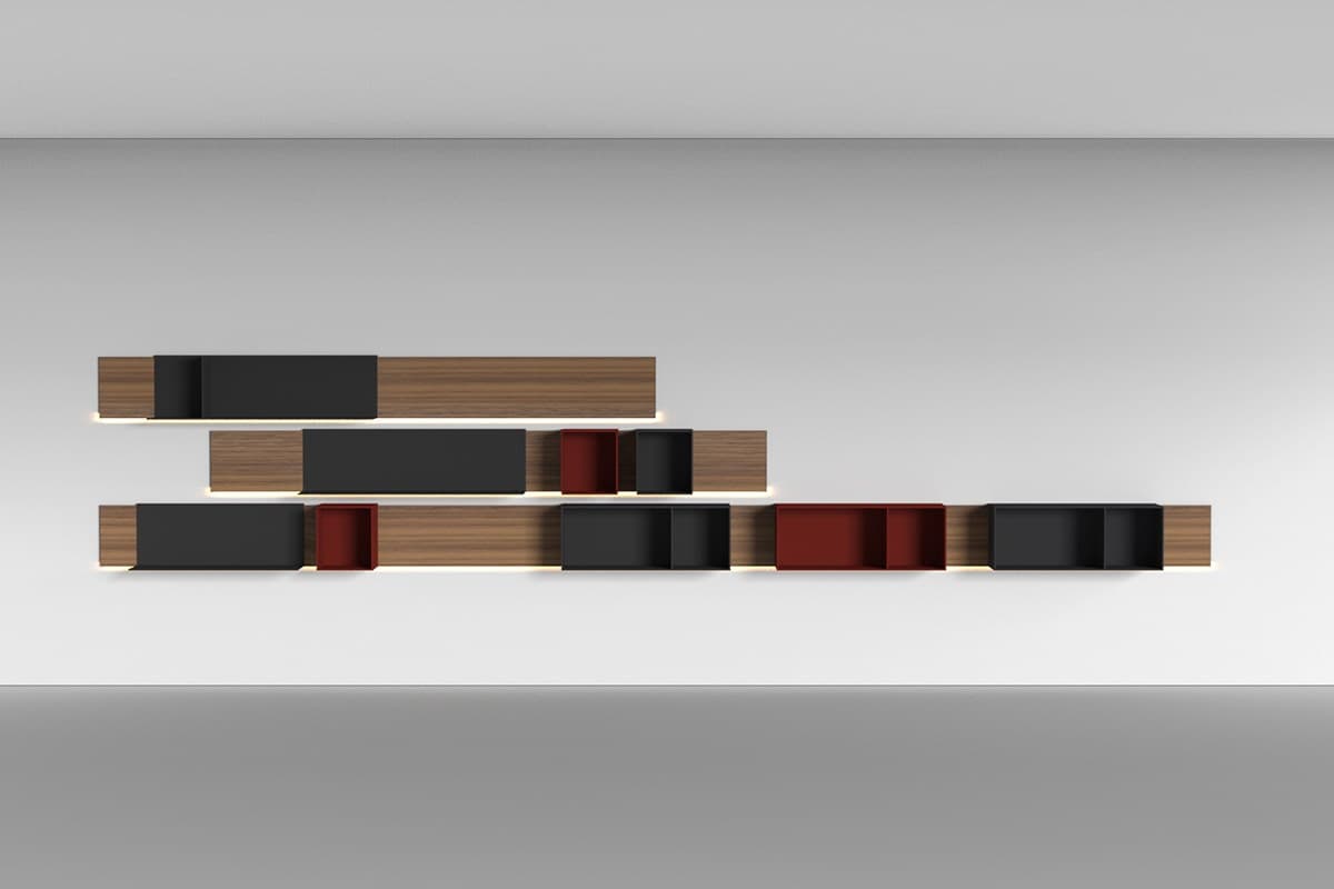 mdf italia
PENTAGRAMMA
Open modular extruded aluminium bookcase