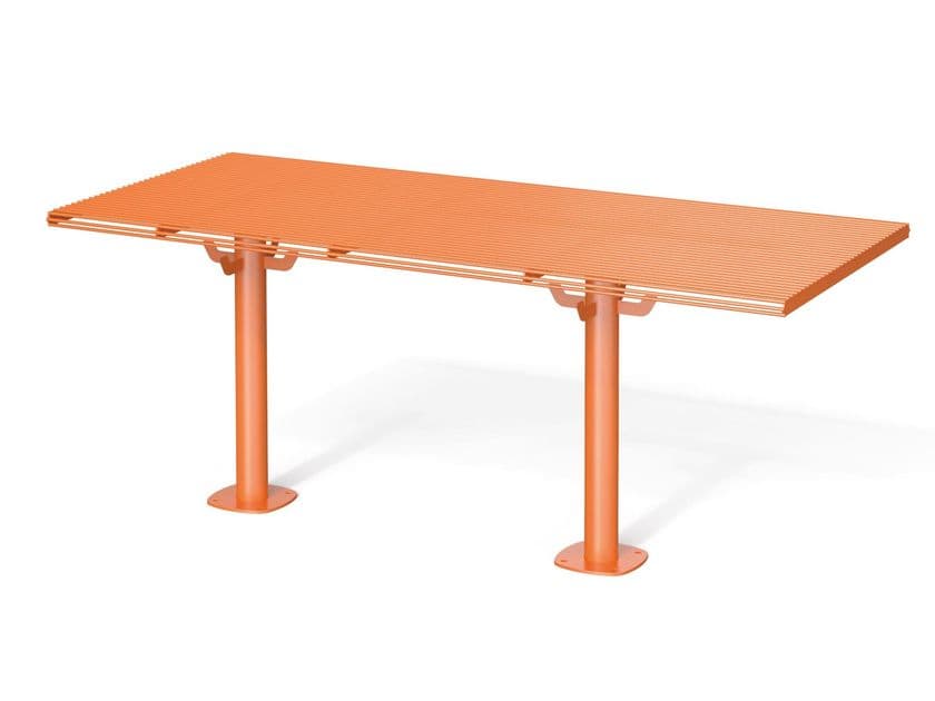 Metalco
BREAK TIME I
Rectangular steel table for public areas