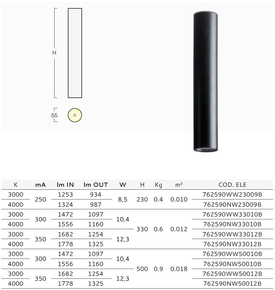 Metalmek
GIOTTO 50 7625
LED aluminium ceiling lamp
