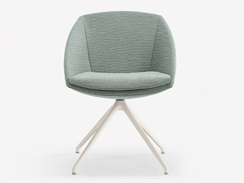 Milani
HIBI SOFT
Fabric armchair with armrests on pedestal base