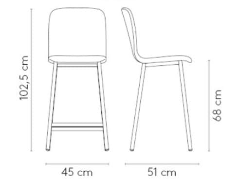 Mobliberica
PEPPER
High wooden stool with footrest