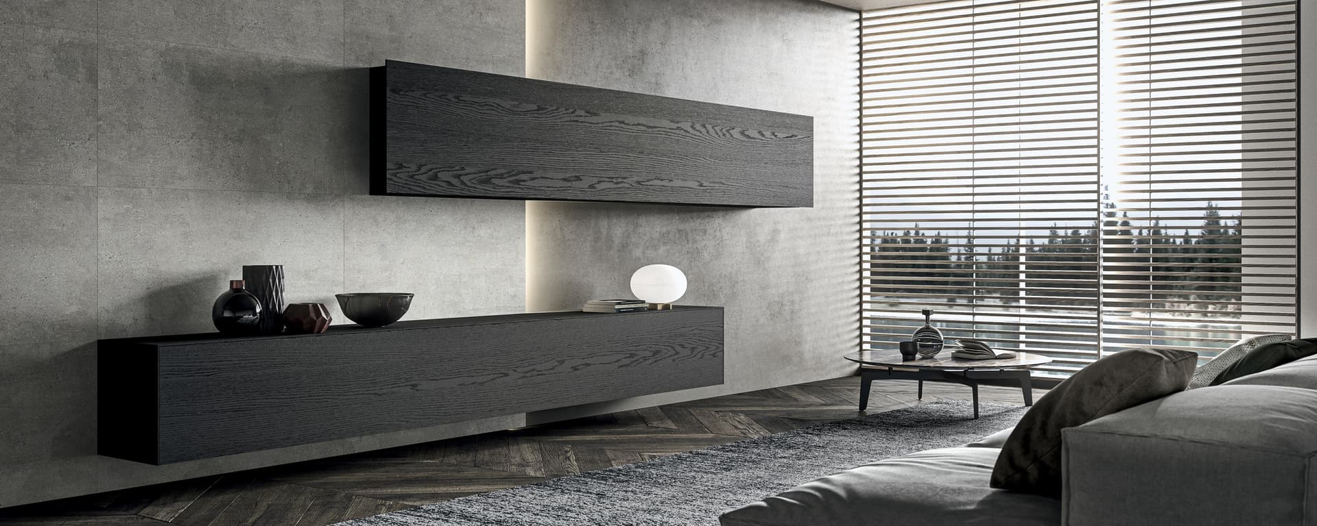 MODULNOVA
BLADE
Wood veneer storage wall with integrated lighting