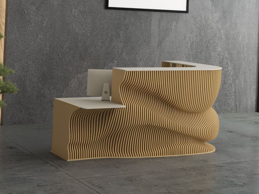 MYWOODREAM
HORIZON
Plywood reception desk