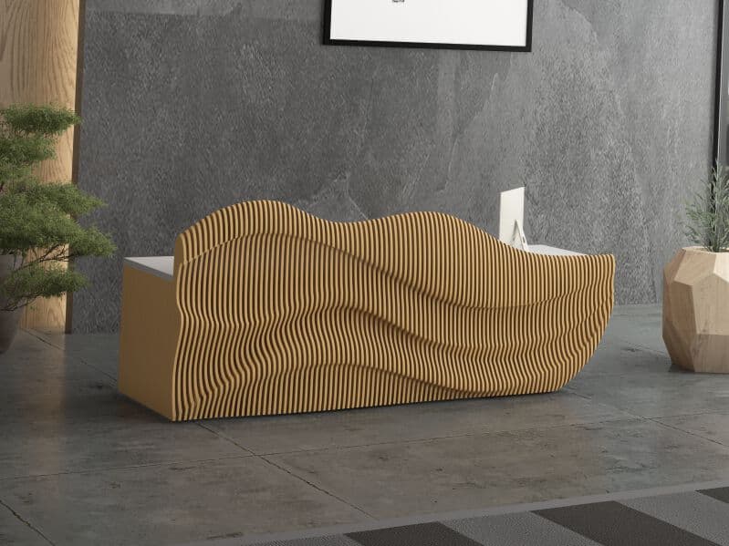 MYWOODREAM
MODULA
Plywood reception desk