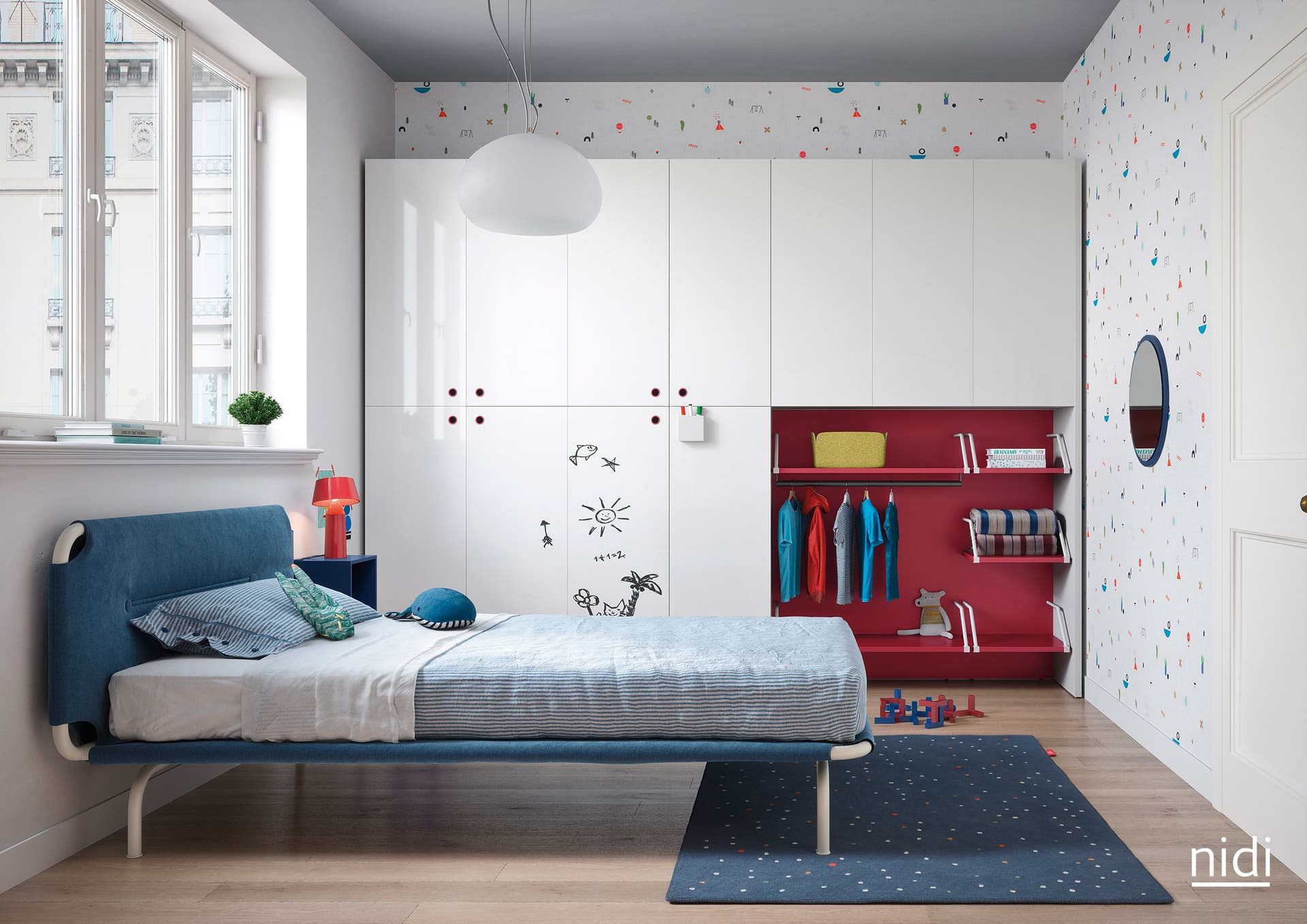 Nidi
Straight bridging unit wardrobe
Kids bridge wardrobe
