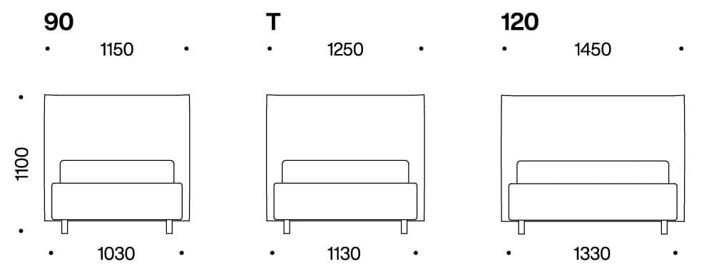 Noctis
LONDON
Fabric single bed
