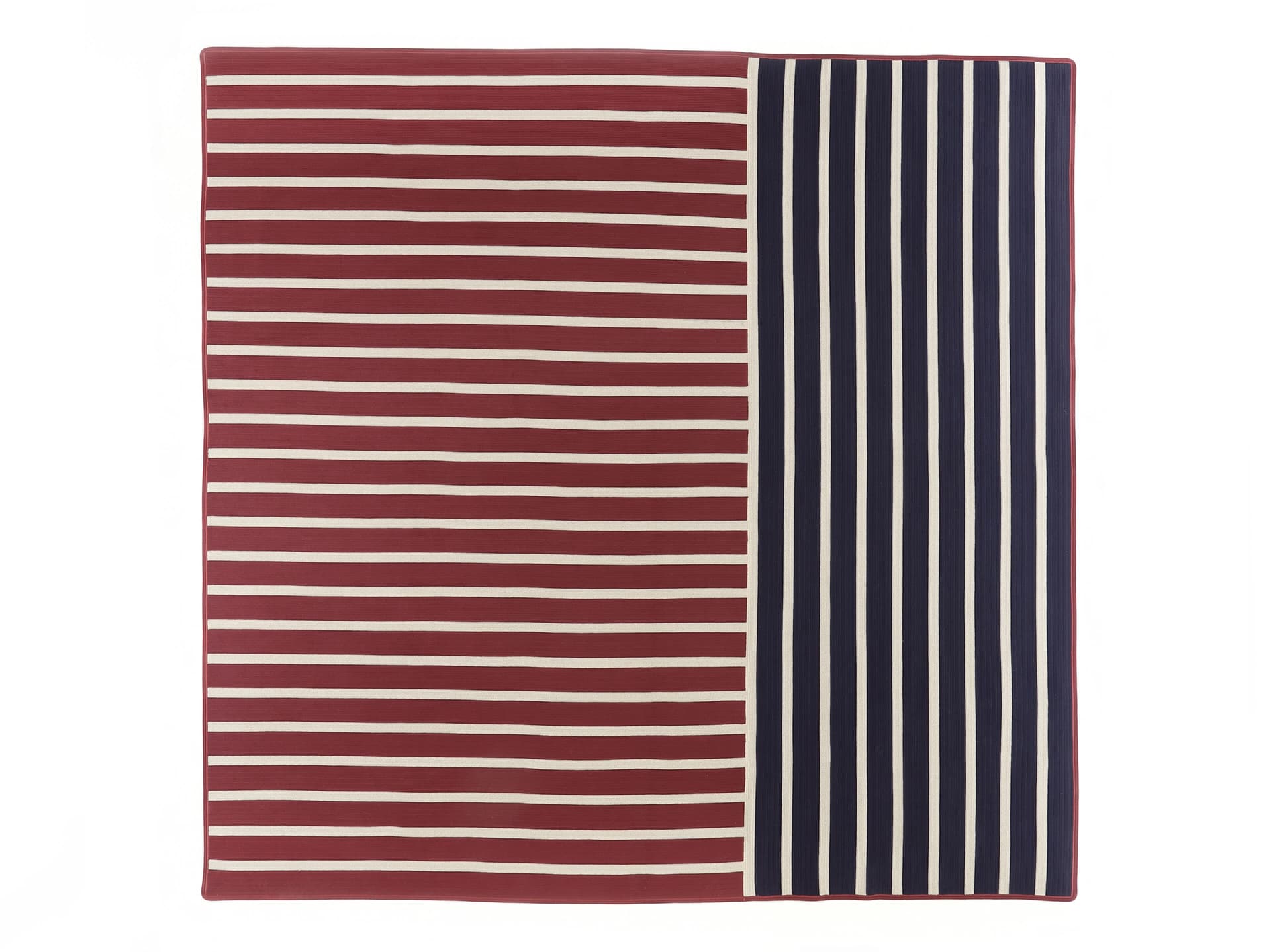 Nodo Italia
TAPPETO MARRAS + NODO VER 2
Square handmade striped fabric rug