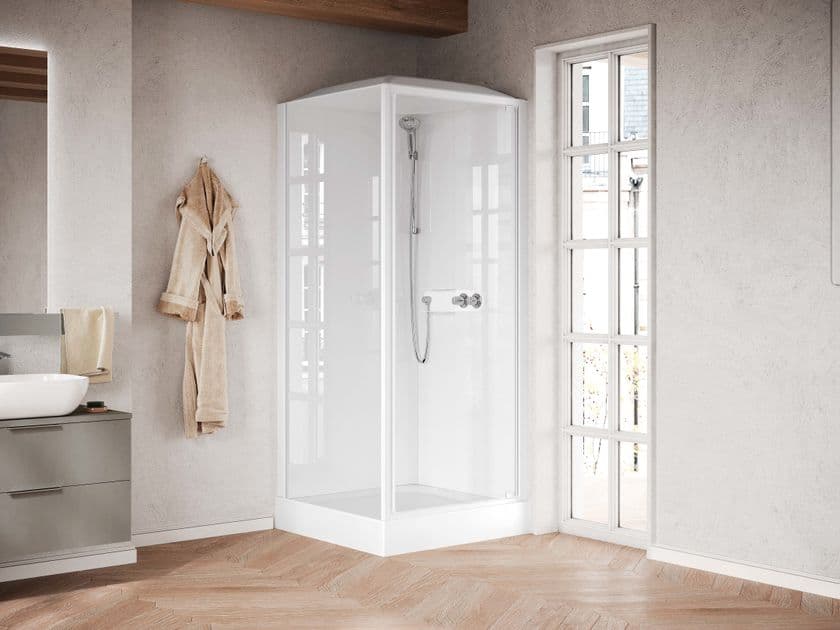 NOVELLINI
MEDIA GLASS GF
Multifunction glass and aluminium shower cabin with sliding door