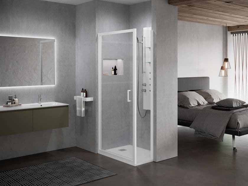 NOVELLINI
ZEPHYROS 2.0 F Special
Glass and aluminium shower cabin with hinged door