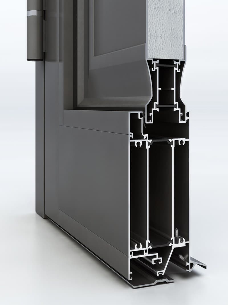 NURITH
IMPERO
Glazed aluminium entry door