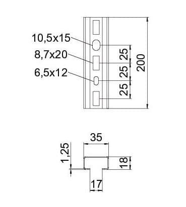 OBO Bettermann
11042 / 11043
Steel C-profile