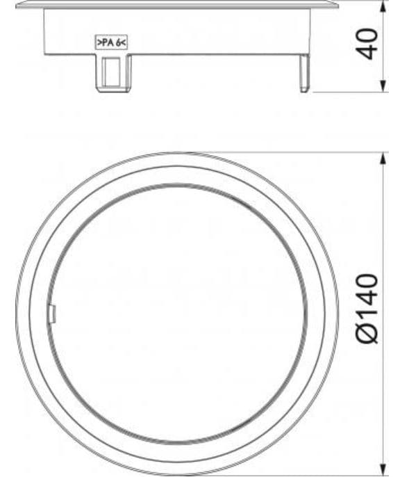OBO Bettermann
7405088
Cover for floor outlet box