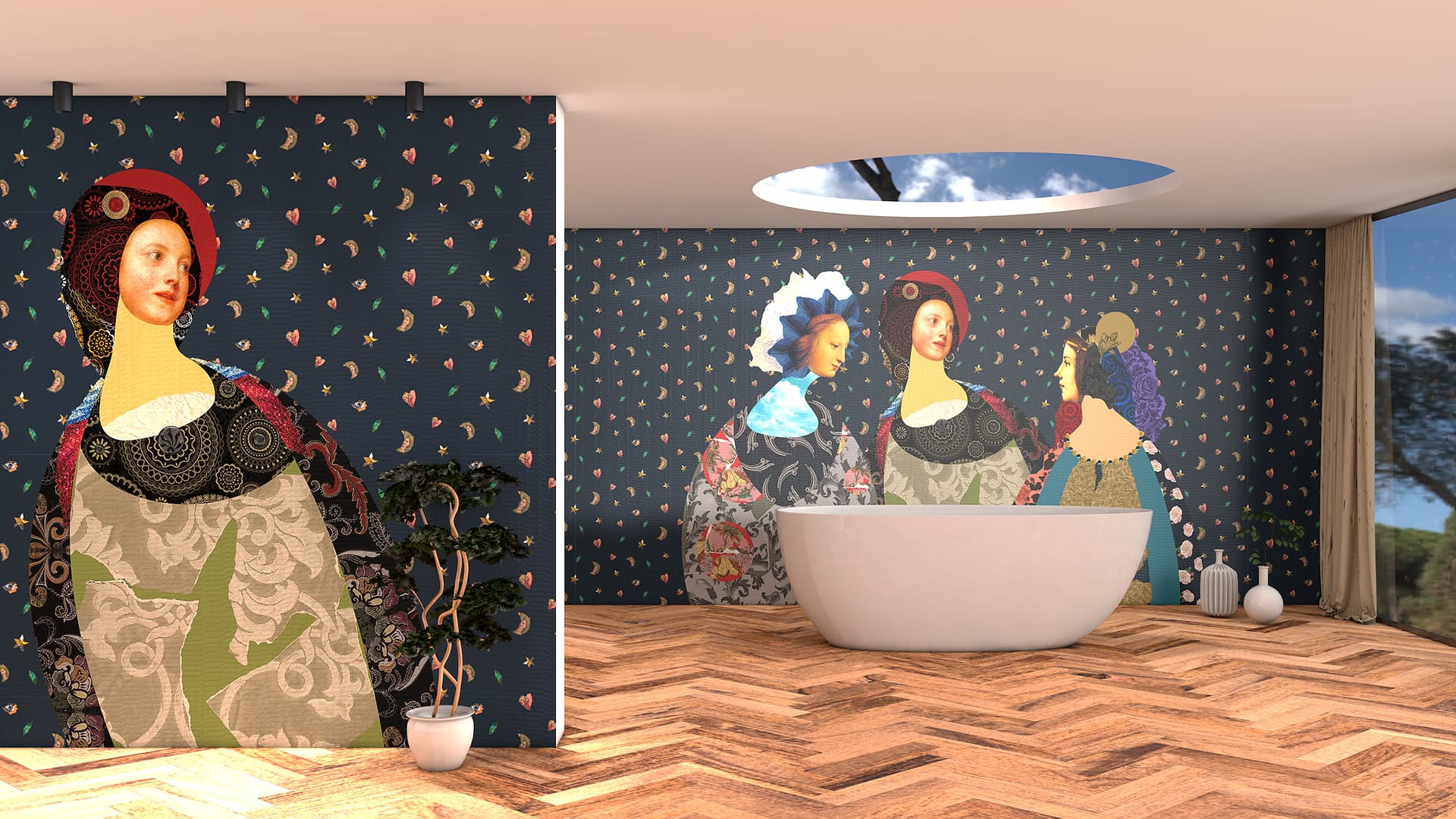 Officinarkitettura®
DAME DE RÊVE
Wall tiles / wallpaper