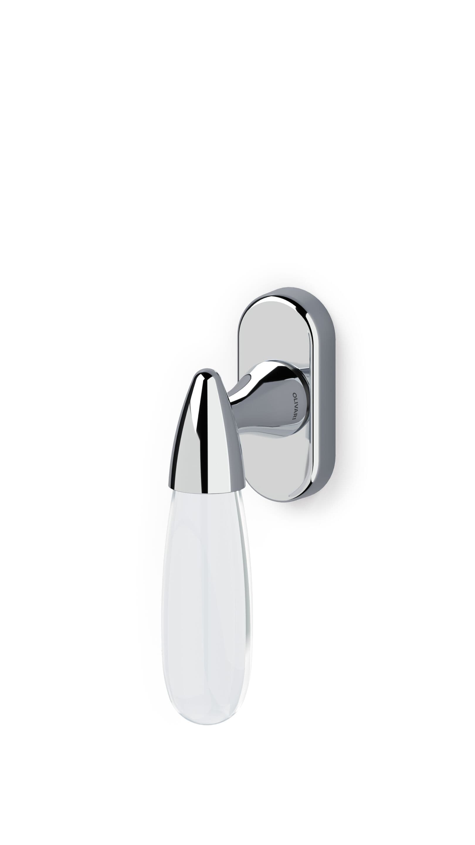 OLIVARI
AURORA
DK brass window handle on rose