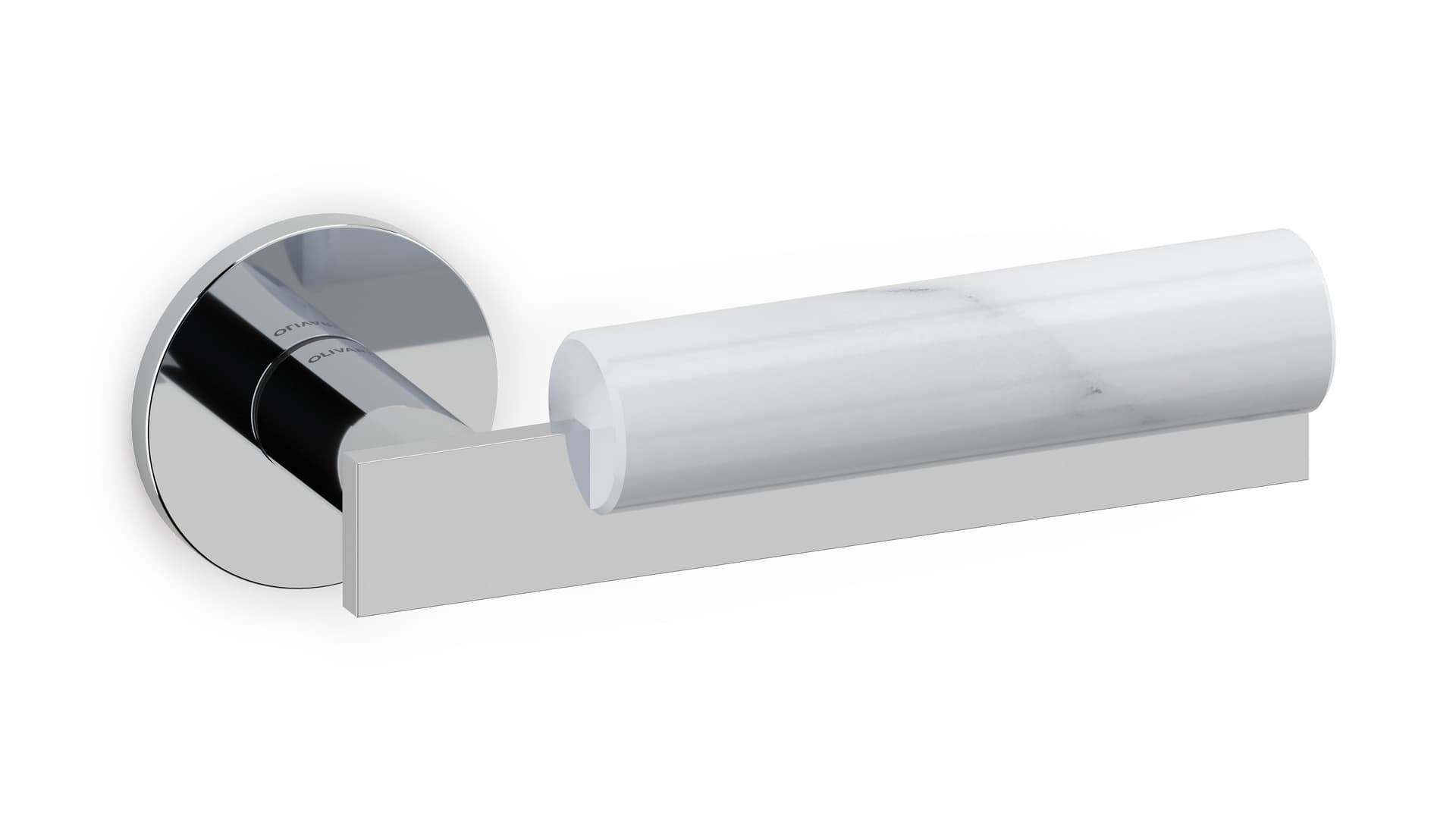 OLIVARI
BAU
Brass door handle on rose