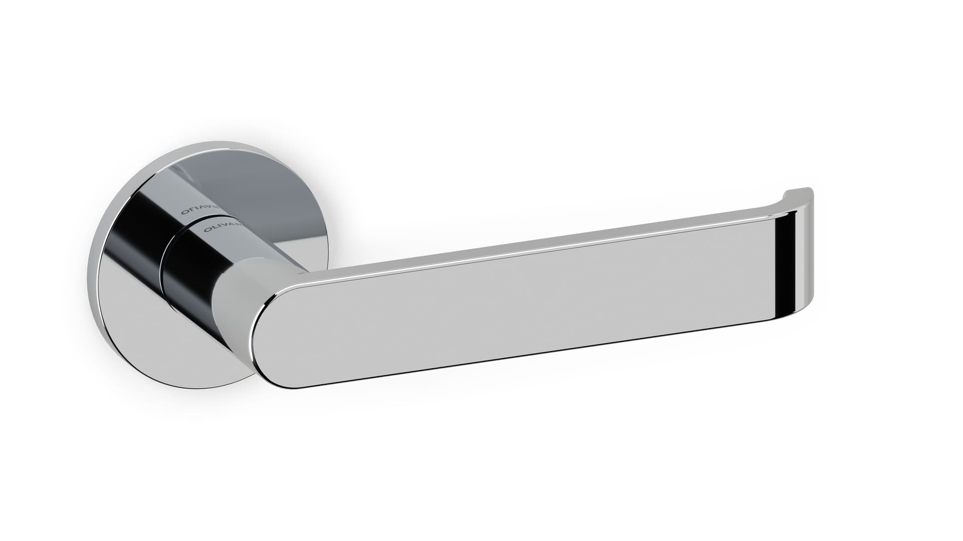 OLIVARI
BETA
Brass door handle on rose