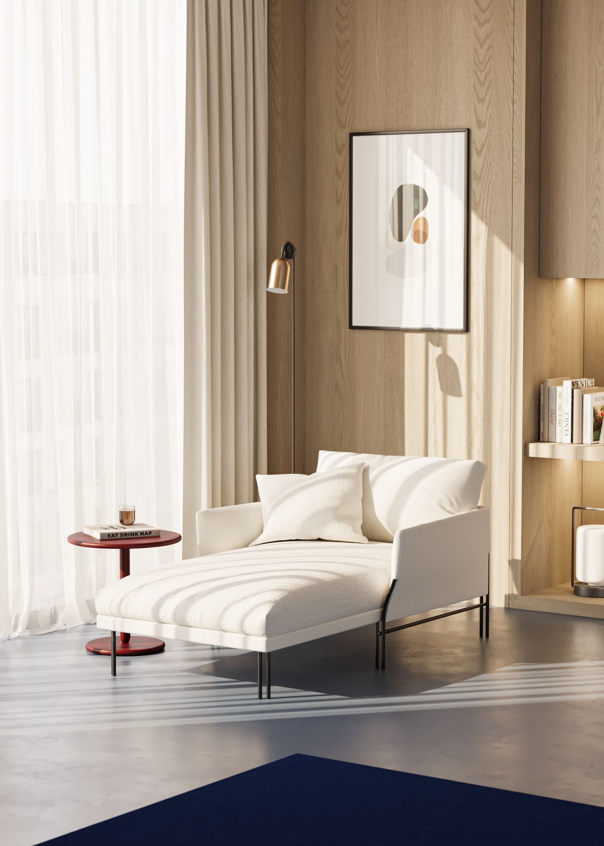 Omelette Editions
MAJESTIC
Upholstered fabric day bed