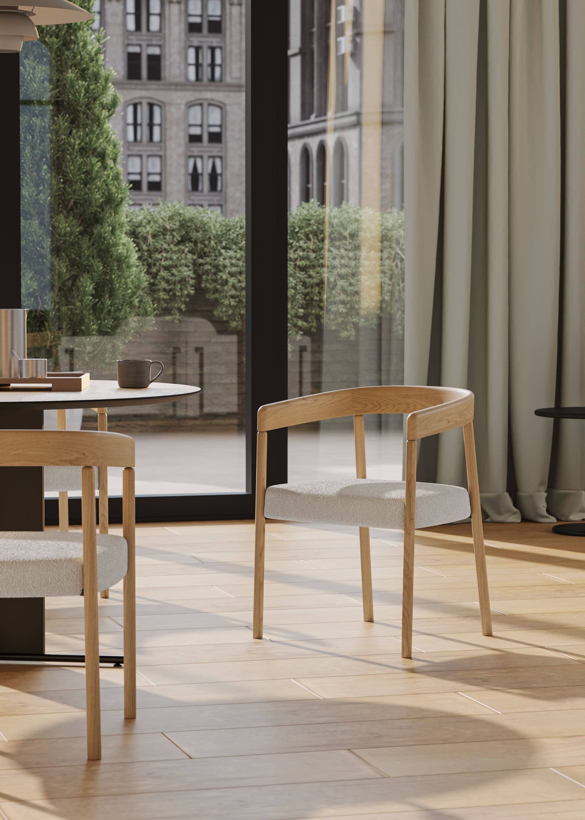 Omelette Editions
NUA
Wooden chair with padded seat