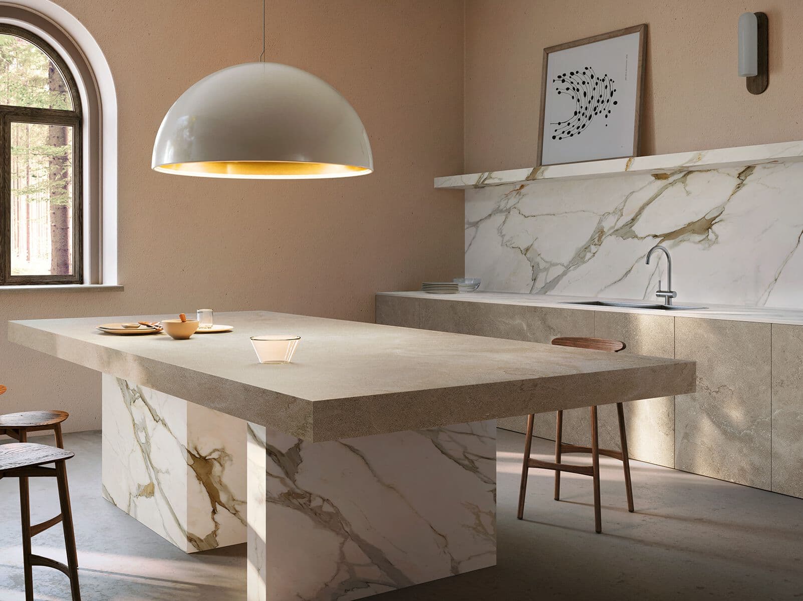 Optimum Surfaces
CALACATTA GOLD
Porcelain stoneware wall tiles with marble effect
