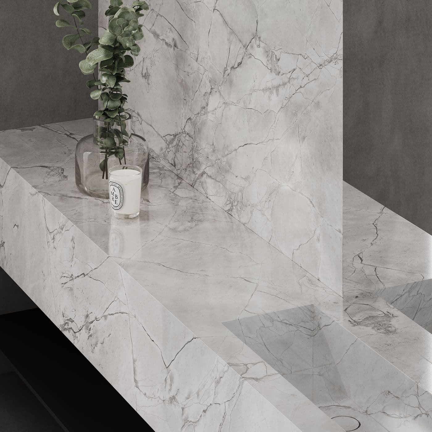 Optimum Surfaces
SUPERWHITE
Porcelain stoneware wall tiles with marble effect