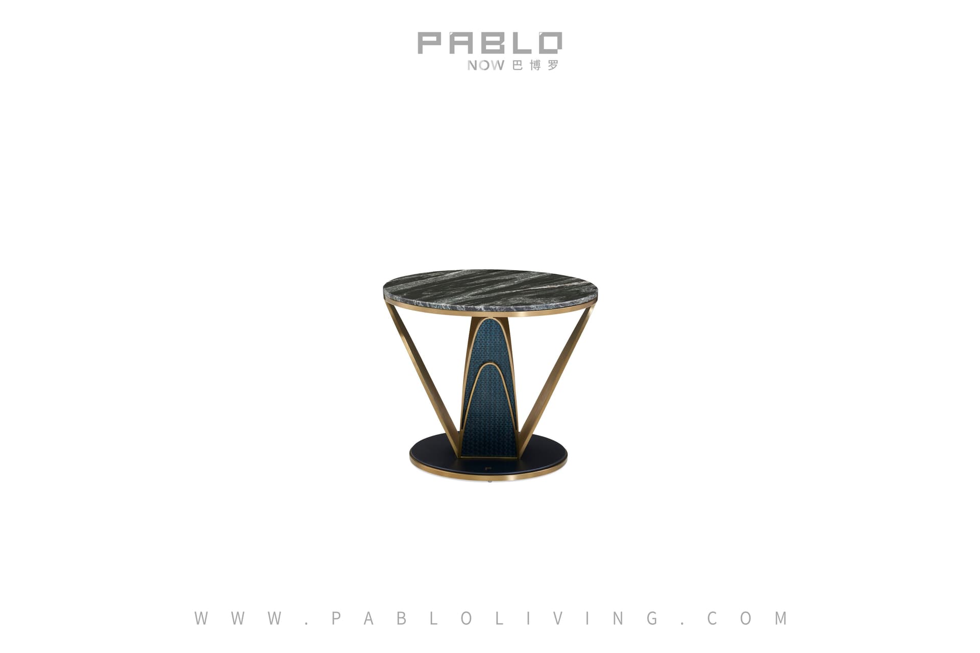 Pablo Now - Круглый кофейный столик из нержавеющей стали