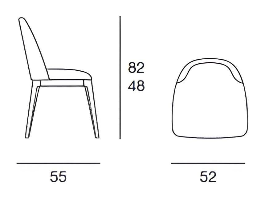 Pacini & Cappellini
BECKY
Upholstered leather chair