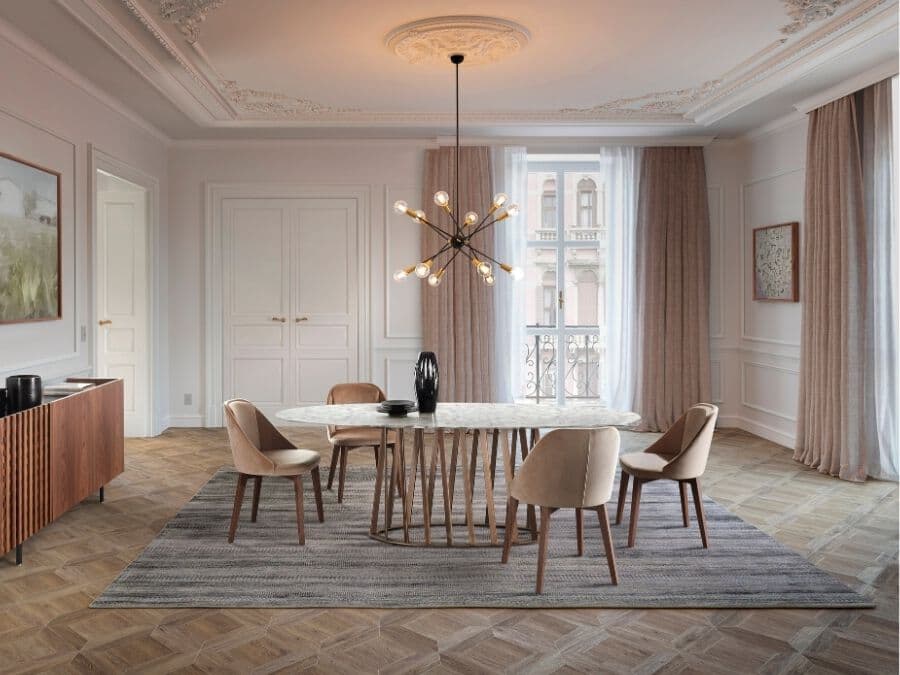 Pacini & Cappellini
COSMO
Barrel-shaped dining table