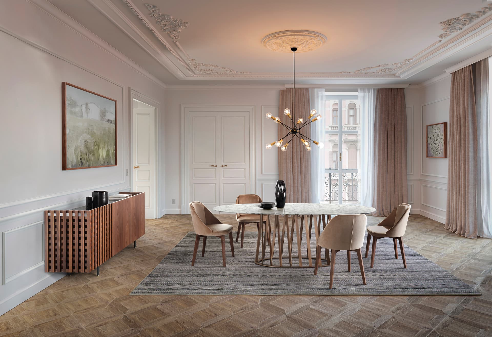 Pacini & Cappellini
COSMO
Oval dining table