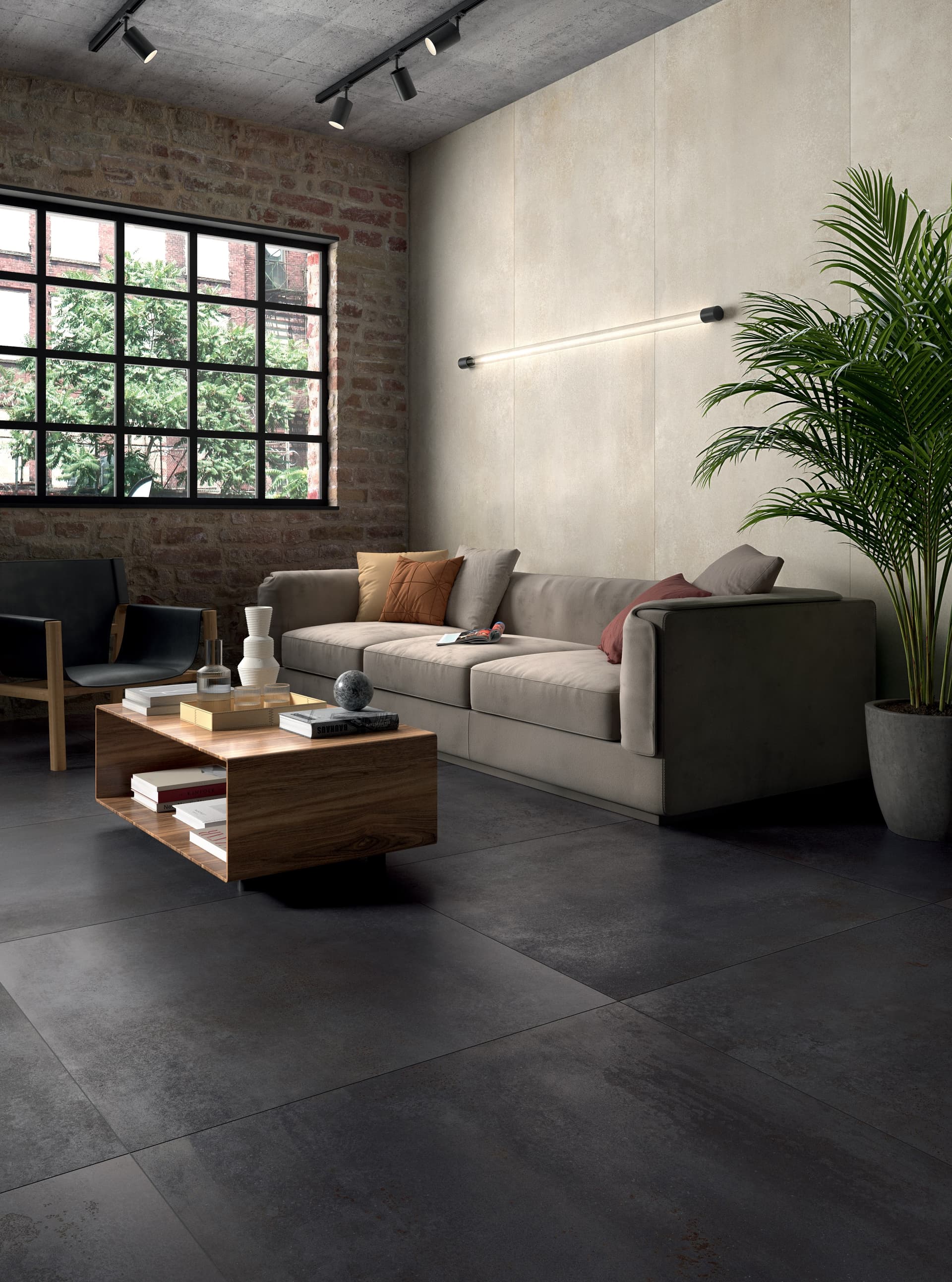 Panaria Ceramica
PETROL
Laminated stoneware wall/floor tiles with metal effect