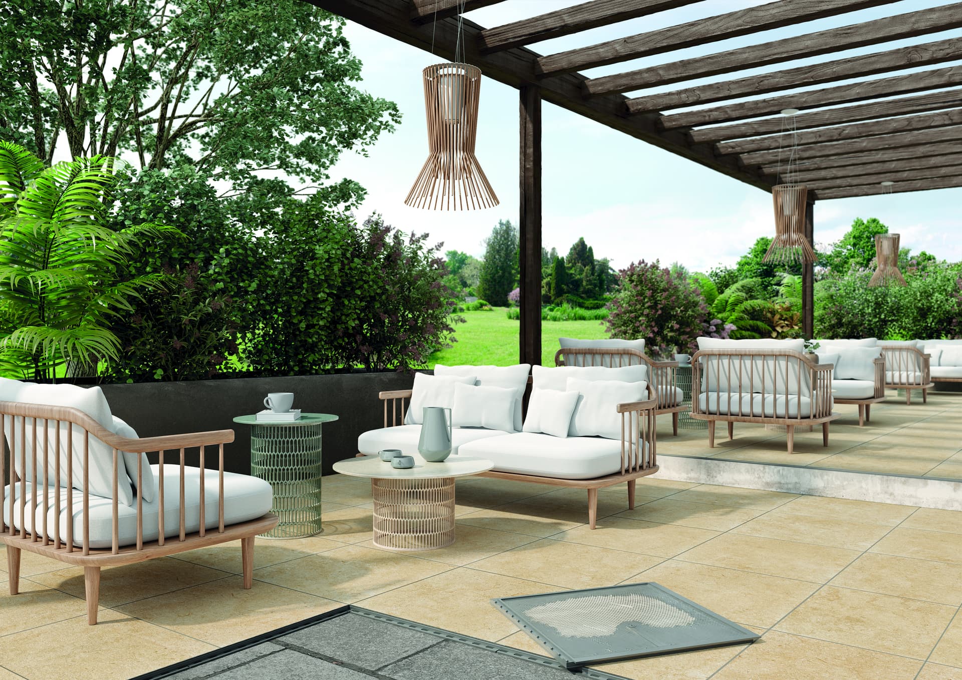 Pave and Go
PAVE AND GO OUTDOOR
Outdoor system of tiles with vertical interlocking joint