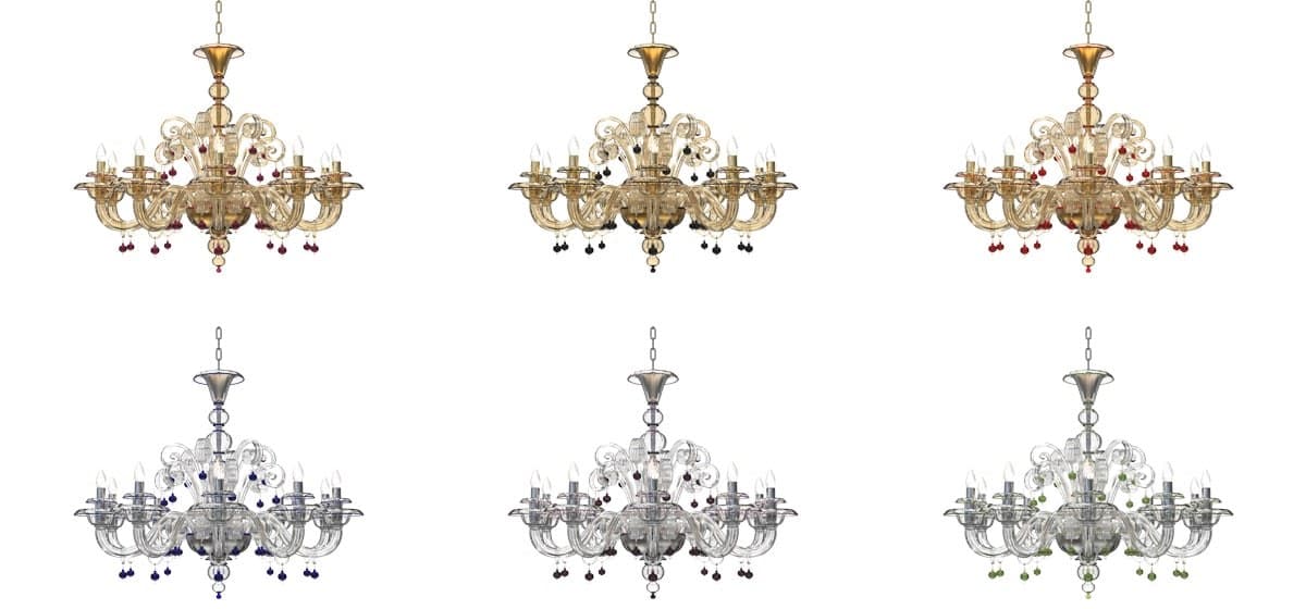 PIUMATI Murano Glass
VESPUCCI
Murano glass chandelier
