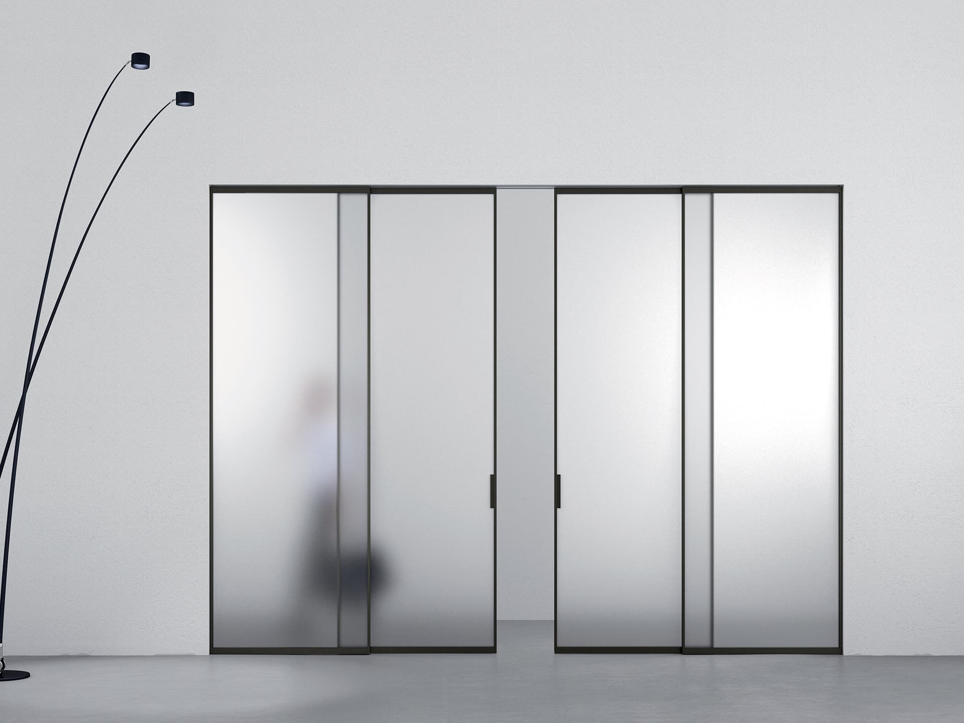Ponzio
Sliding door
Glass and aluminium door