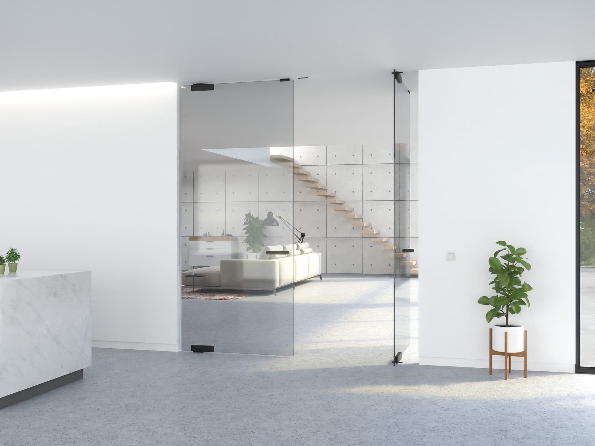 Portapivot
PORTAPIVOT GLASS - DOUBLE DOOR
Pivot glass door
