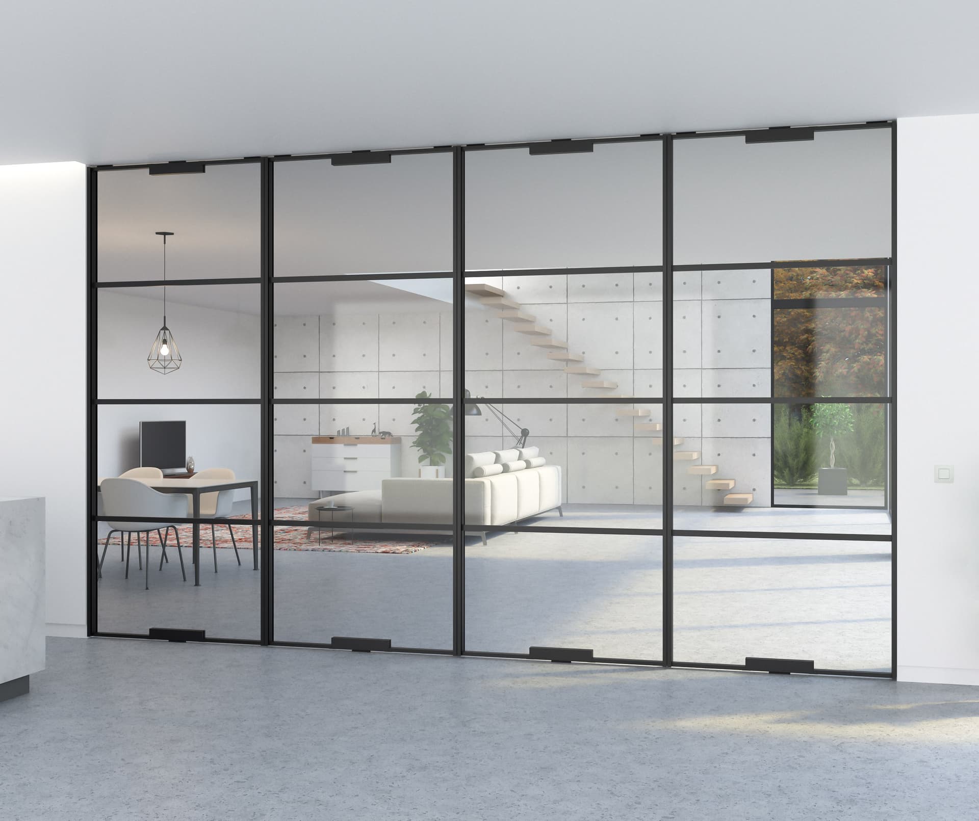 Portapivot
PORTAPIVOT MINI-MAX - MULTIPLE DOORS
Pivot glass and aluminium door