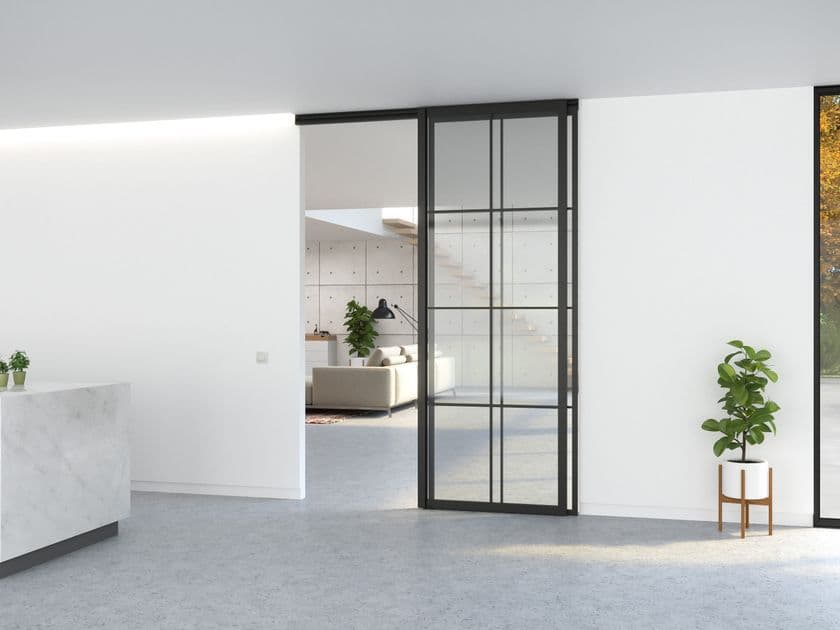 Portapivot
SLIDEWAYS 5730 + FIXED PARTITION
Glass and aluminium door