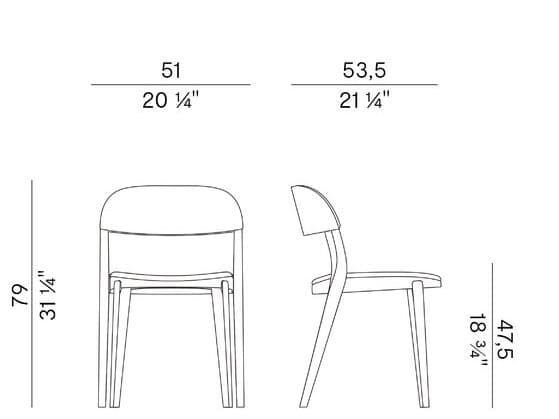 Potocco
MINIMA 949/II
Leather chair without armrests