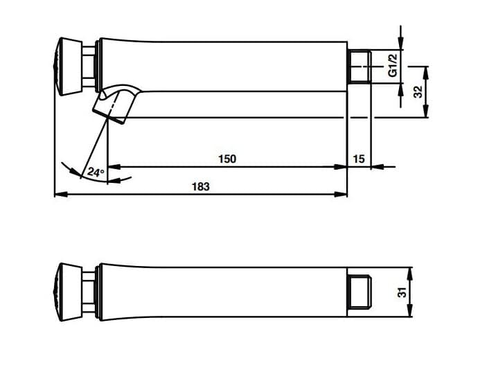 PRESTO
PRESTO 504 150MM
Single wall-mounted tap