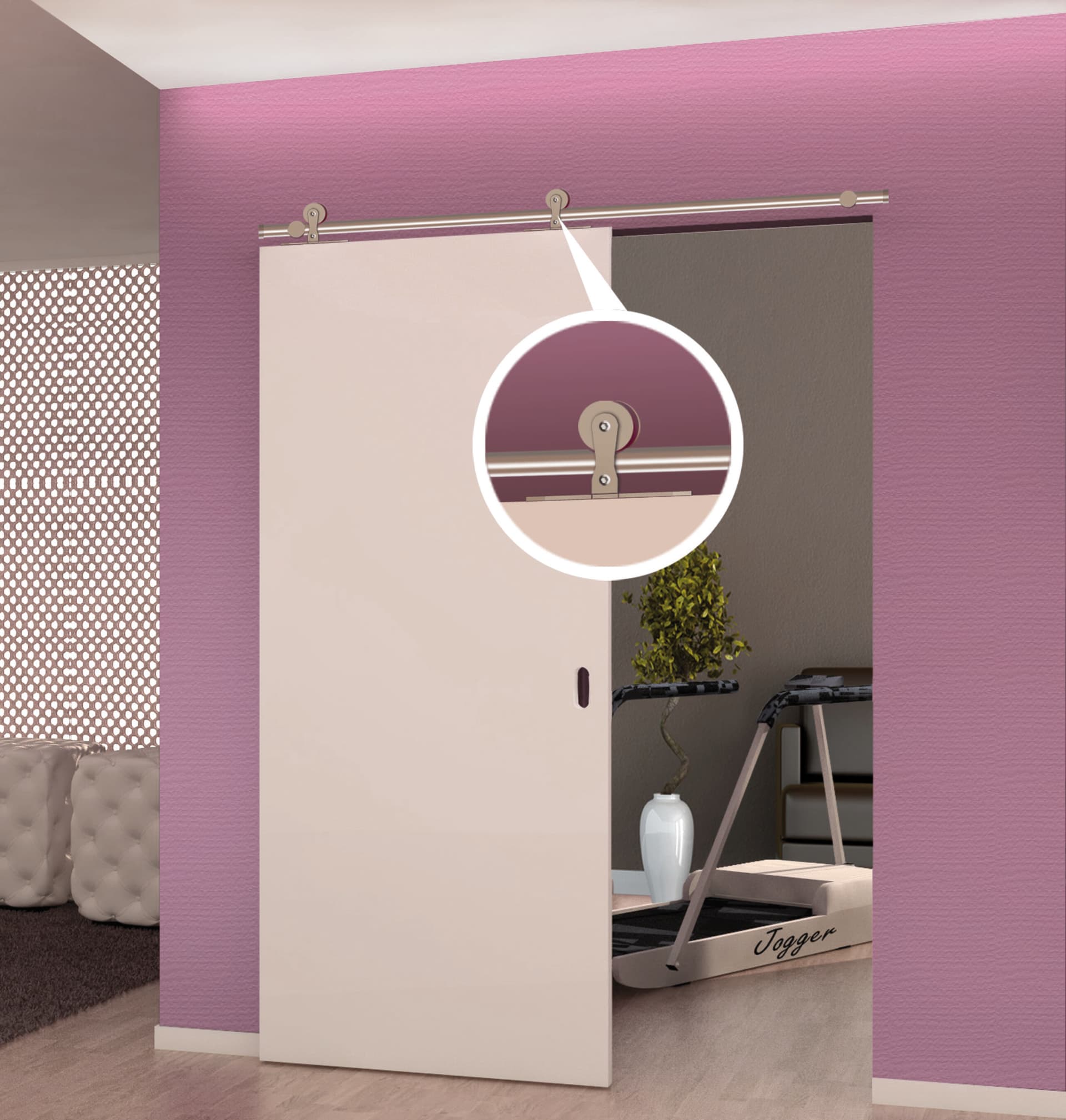 PROTEK®
KIT LAURA
Anodized aluminium sliding door track