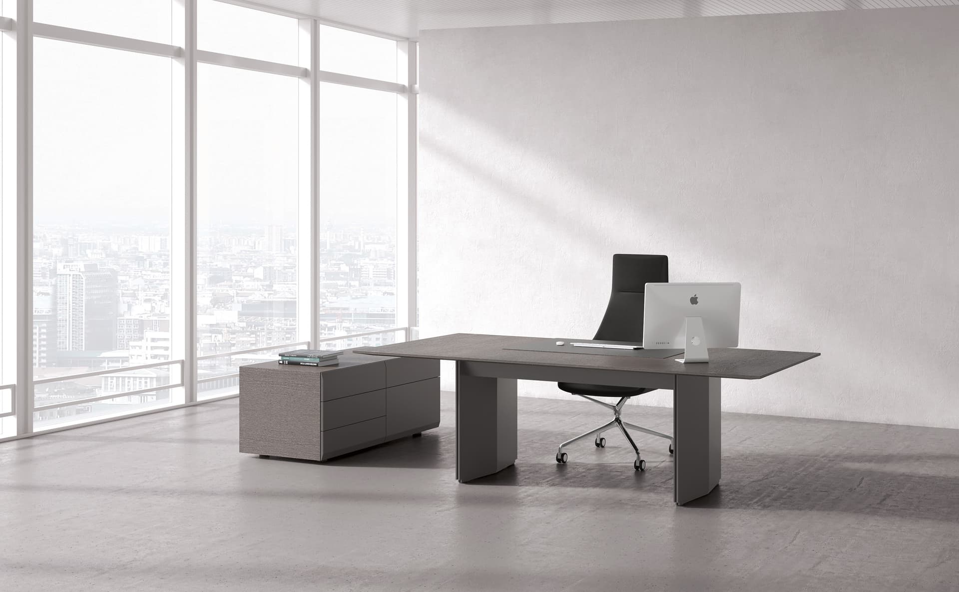 RENZ
PACE
Height-adjustable wooden office desk